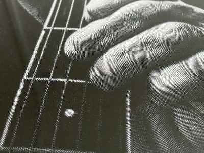 Fotografía en vidrio para una tumba