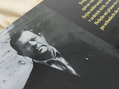 Placa de lápida de vidrio