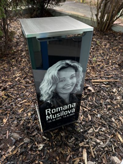 Linterna XL con rostro en acabado de acero inoxidable