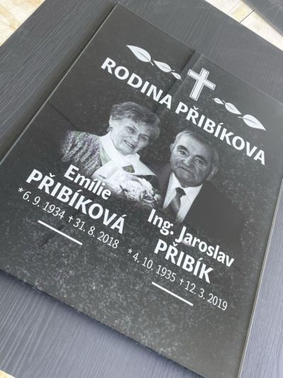 Placa de vidrio para columbario