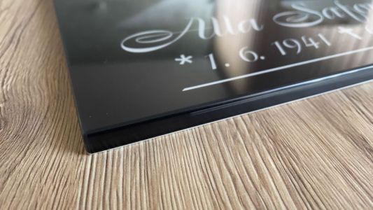 Placa de vidrio para columbario